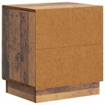 vidaXL Table de chevet 2 pc Bois ancien 43 x 34 5 x 47 cm