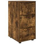 vidaXL Armoire de rangement Chêne fumé 40 x 48 x 81 cm