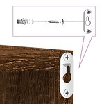 vidaXL Étagères murales sous forme cube 4 Pièces chêne marron 30x15x30cm