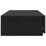 vidaXL Tiroirs de lit Chêne noir 80 x 36.5 x 16.5 cm Bois d'ingénierie