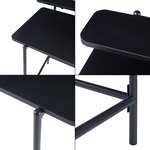 Bureau table poste de travail 120 x 55 x 88 cm noir 03_0009066