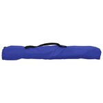 vidaXL Chaises de camping pliables 2 Pièces Bleu
