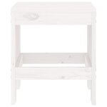 vidaXL Tabourets de jardin lot de 2 blanc 40x36x45 cm bois massif pin
