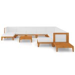 Salon de jardin meuble d'extérieur ensemble de mobilier 12 pièces avec coussins bois d'acacia solide 02_0015546