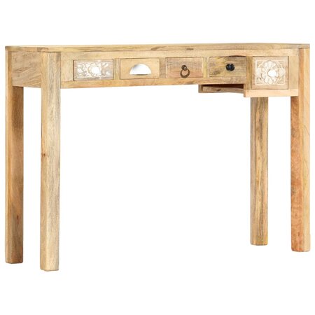 vidaXL Table console 110 x 30 x 75 cm Bois de manguier massif