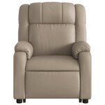 vidaXL Fauteuil inclinable de massage Cappuccino Similicuir