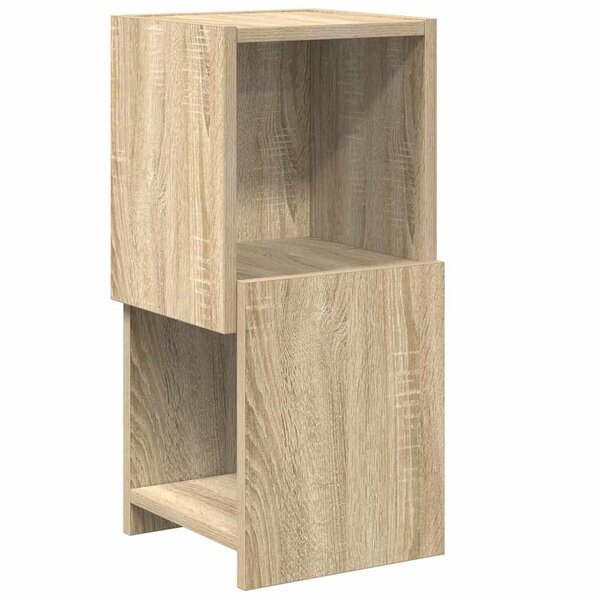 vidaXL Meuble d'angle Blanc 25 5x25x55cm Bois d'ingénierie