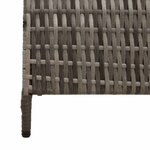 vidaXL Paravent Pliant Manuel Gris 195 x 180 cm polyrotin