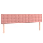 vidaXL Sommier à lattes de lit avec matelas Rose 200x200 cm Velours