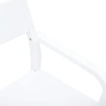 vidaXL Chaises à manger 2 Pièces blanc bois massif caoutchouc