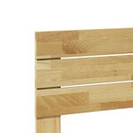 vidaXL Tête de lit 75 cm bois massif de chêne