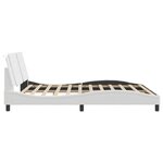 vidaXL Cadre de lit sans matelas blanc 180x200 cm similicuir