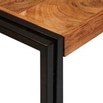 vidaXL Tables d'appoint 3 Pièces Marron et noir Bois d'acacia massif