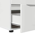 vidaXL Armoire de rangement Blanc brillant 40 x 48 x 57 cm