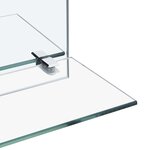vidaXL Miroir mural avec étagère 50x70 cm Verre trempé