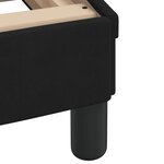 vidaXL Lit avec matelas noir 90x200 cm velours