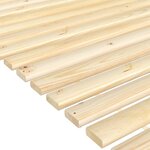vidaXL Lattes de lit 100x200 cm bois de pin massif
