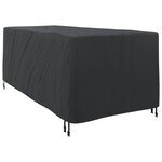 vidaXL Housse de Transat Uni Noir 205 x 100 x 70 cm tissu