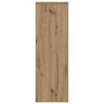 vidaXL Support pour plantes 33x33x100 cm bois d'ingénierie
