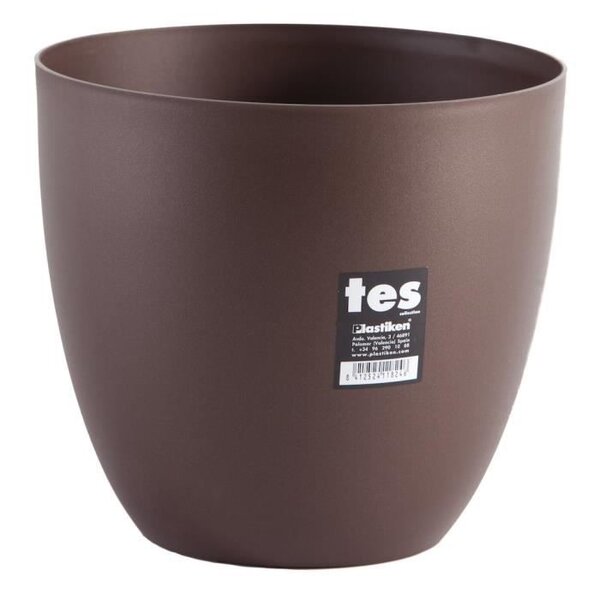 PLASTIKEN Pot de fleurs bol Tes - 22 cm - Bronze