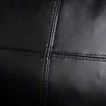 vidaXL Canapé sectionnel à 3 places Cuir synthétique Noir