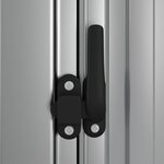 vidaXL Abri de jardin Gris 180 5x97x209 5 cm Acier galvanisé