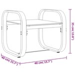 vidaXL Chaises longues lot de 2 avec table Textilène et aluminium