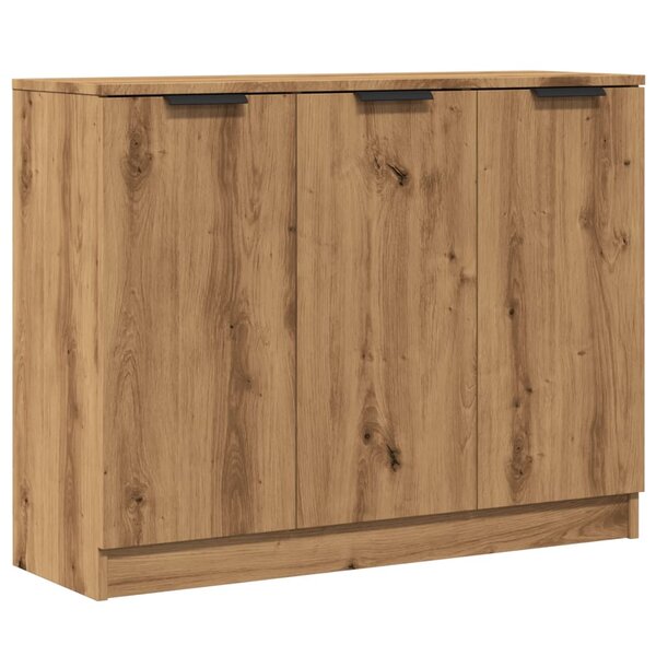 vidaXL Buffet chêne artisanal 90 5x30x70 cm bois d'ingénierie