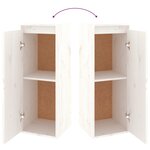 vidaXL Meubles TV 4 Pièces Blanc Bois massif de pin