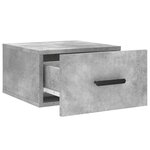 vidaXL Tables de chevet murales 2 Pièces gris béton 35x35x20 cm