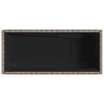 vidaXL Jardinière avec étagère gris résine tressée