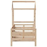 vidaXL Lit de jour avec toit sans matelas 90x190 cm bois massif