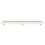 vidaXL Cadre de lit sans matelas blanc 75x190 cm bois de pin massif