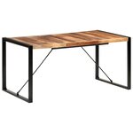 vidaXL Table à manger 160x80x75 cm bois massif