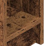 vidaXL Tables de chevet avec tiroir 2 Pièces vieux bois 20x36x60 cm