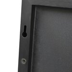 Miroir décoration moderne design de porte 120 x 37 x 2 cm noir 03_0010150