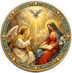 Pièce de monnaie en Argent 1 Dollar g 31.1 (1 oz) Millésime 2026 Mysteries of The Rosary ANNUNCIATION (PRÉCOMMANDE)