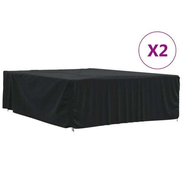 vidaXL Housses de salon de jardin 2 Pièces 350x260x90cm 420D tissu oxford