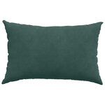 vidaXL Coussins de canapé 2 Pièces Vert foncé 60 x 40 cm