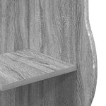 vidaXL Étagère d'angle Sonoma gris 34 x 33 x 102 cm Bois d'ingénierie