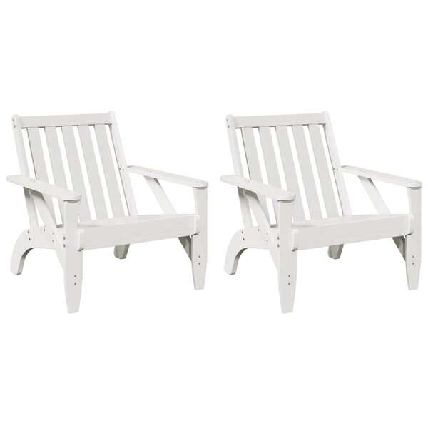 vidaXL Chaises de jardin adirondack lot de 2 75x77x77 cm