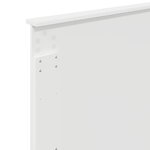 vidaXL Tête de lit avec tête de lit Blanc 90 cm Bois d'ingénierie
