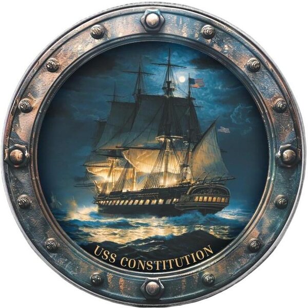 Pièce de monnaie en Argent 1 Dollar g 31.1 (1 oz) Millésime 2026 Famous Ships USS CONSTITUTION
