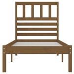 vidaXL Cadre de lit sans matelas marron miel pin massif 100x200 cm