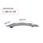 Toit décoratif soléa gris anthracite mat sablé ren 0206ms