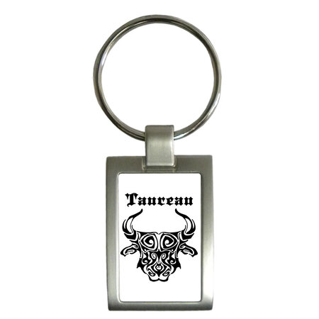 Porte clef taureau by cbkreation blanc