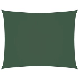 vidaXL Voile de parasol tissu oxford rectangulaire 3 5x5 m vert foncé