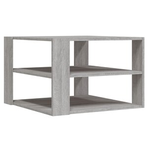 vidaXL Table basse sonoma gris 59 5x59 5x40 cm bois d'ingénierie