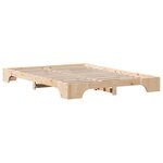 vidaXL Cadre de lit Pin massif 160 x 200 cm Bois massif en pin