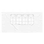 vidaXL Mur de tente de fête 2 pièces 400 x 195 cm Blanc PE et acier